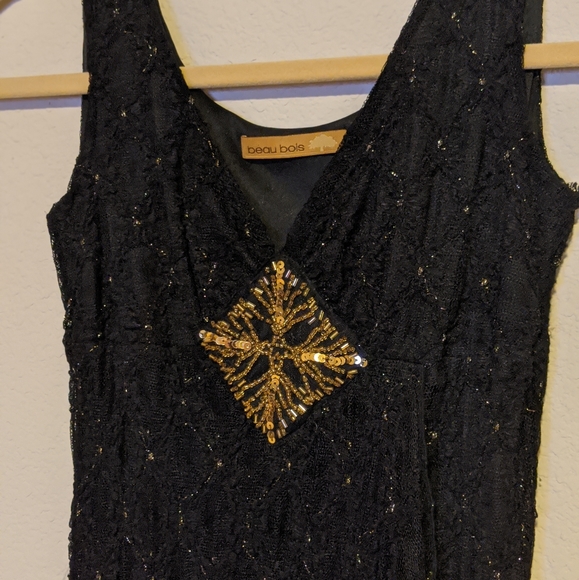 Black and gold dress - Picture 3 of 3